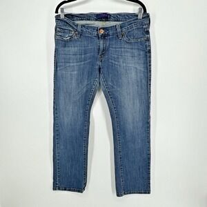 Levis 504 Tilted Women's Blue Denim Jeans Size 11 Short Faded 32X28